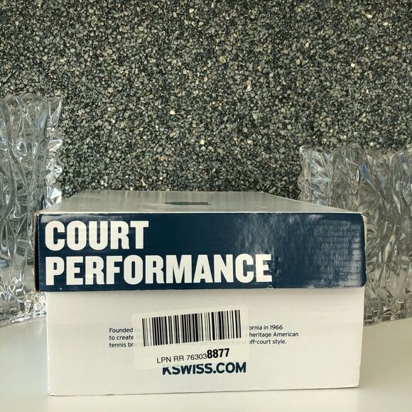 .K-Swiss Hypercourt Express Blue Leopard Tennis Shoes. - Picture 13 of 16